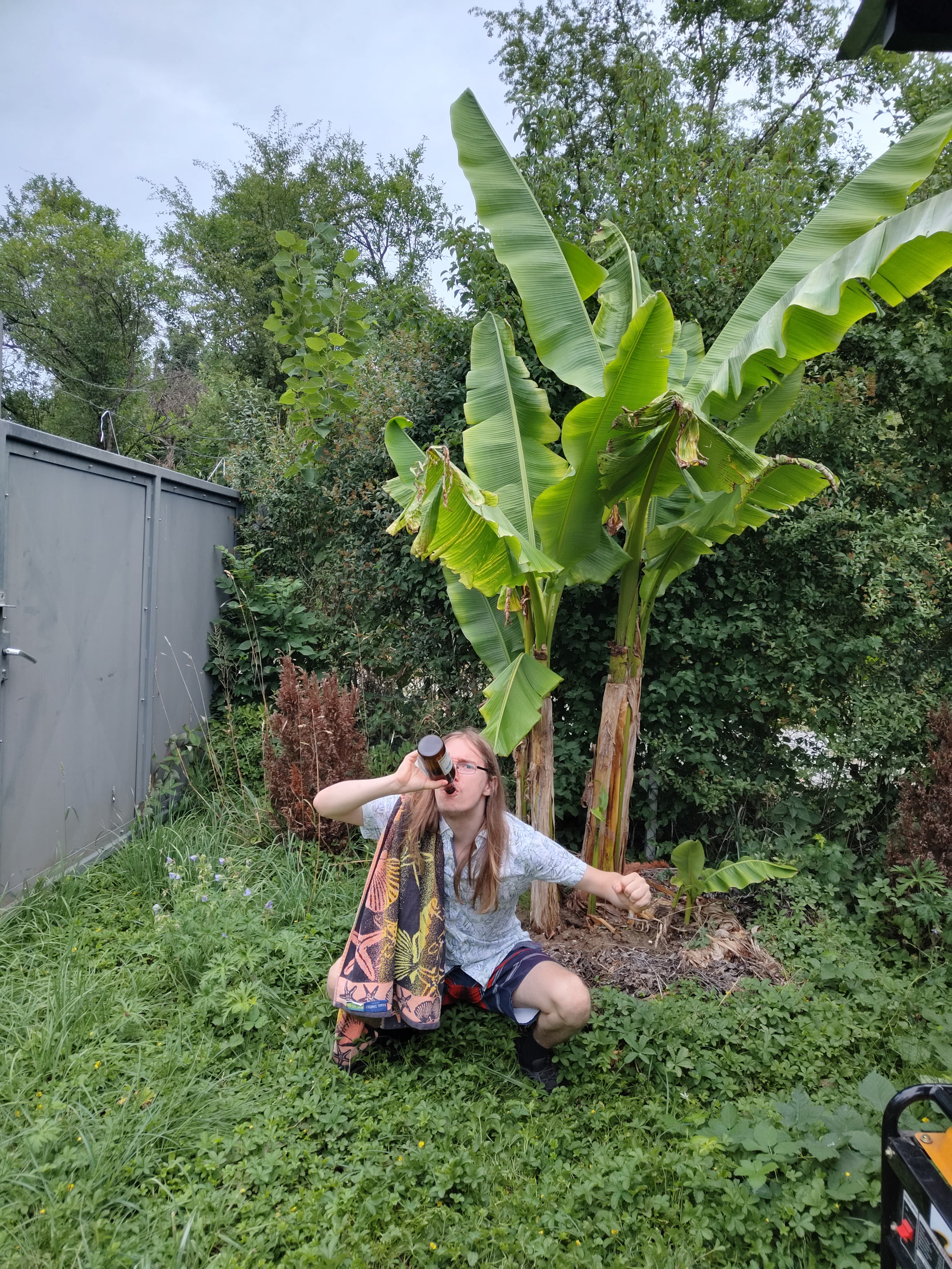 A German drinking beer (what a cliché)