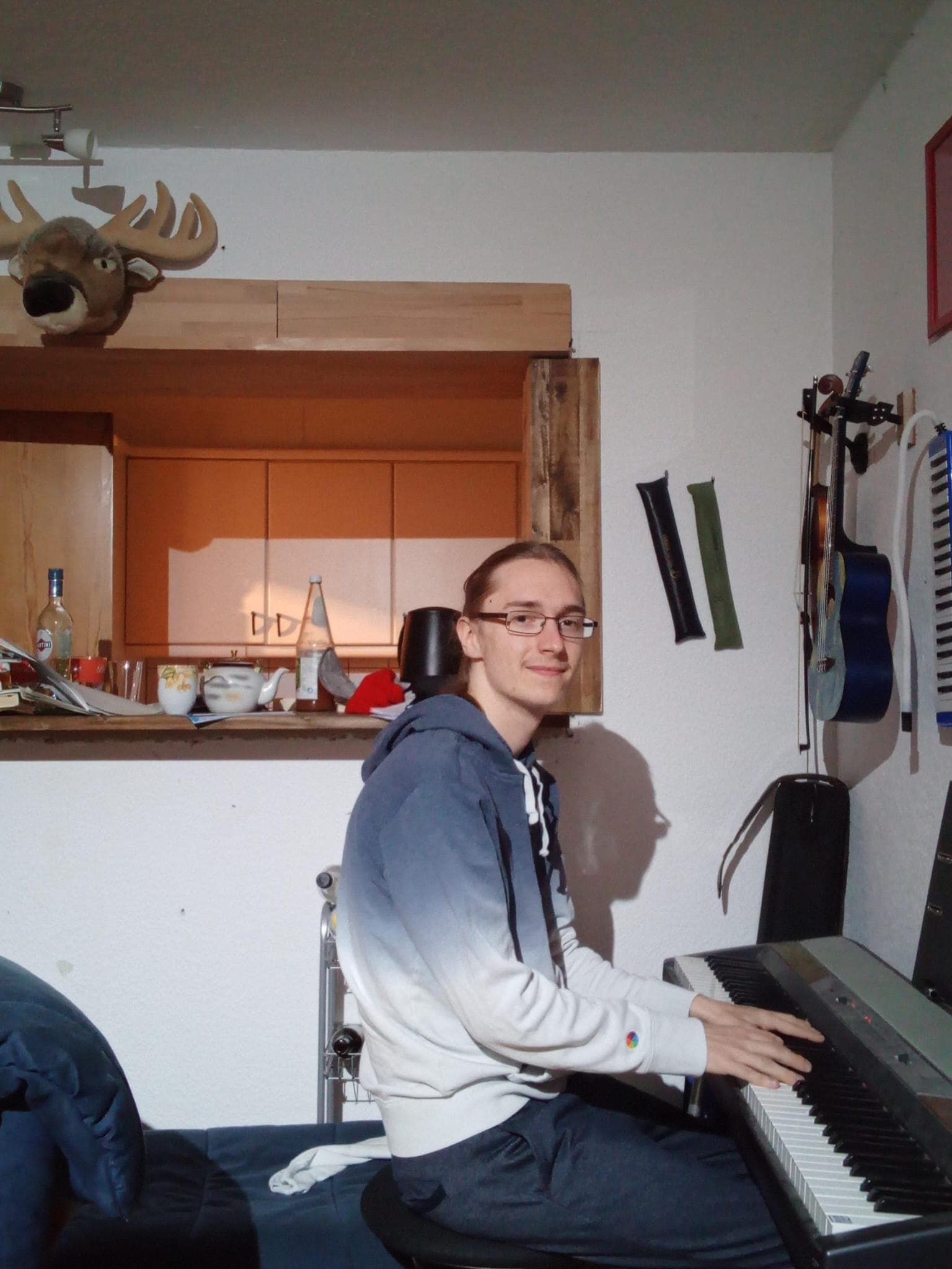 Playing one of my instruments